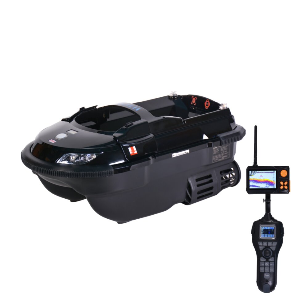 Boatman Vulcan PRO schwarz mit GPS + Echolot