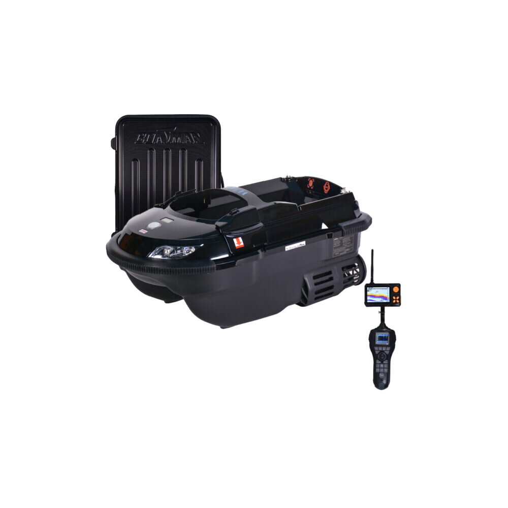 Boatman Vulcan PRO schwarz mit GPS + Echolot